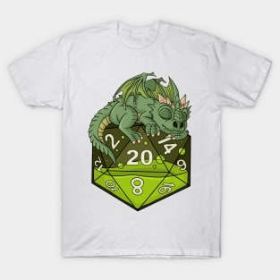 Dice Green Dragon T-Shirt